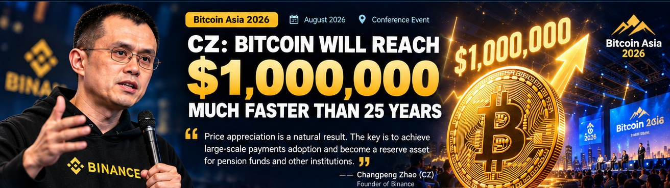 Bitcoin Asia 2026: CZ discusses Bitcoin adoption and the $1 million scenario